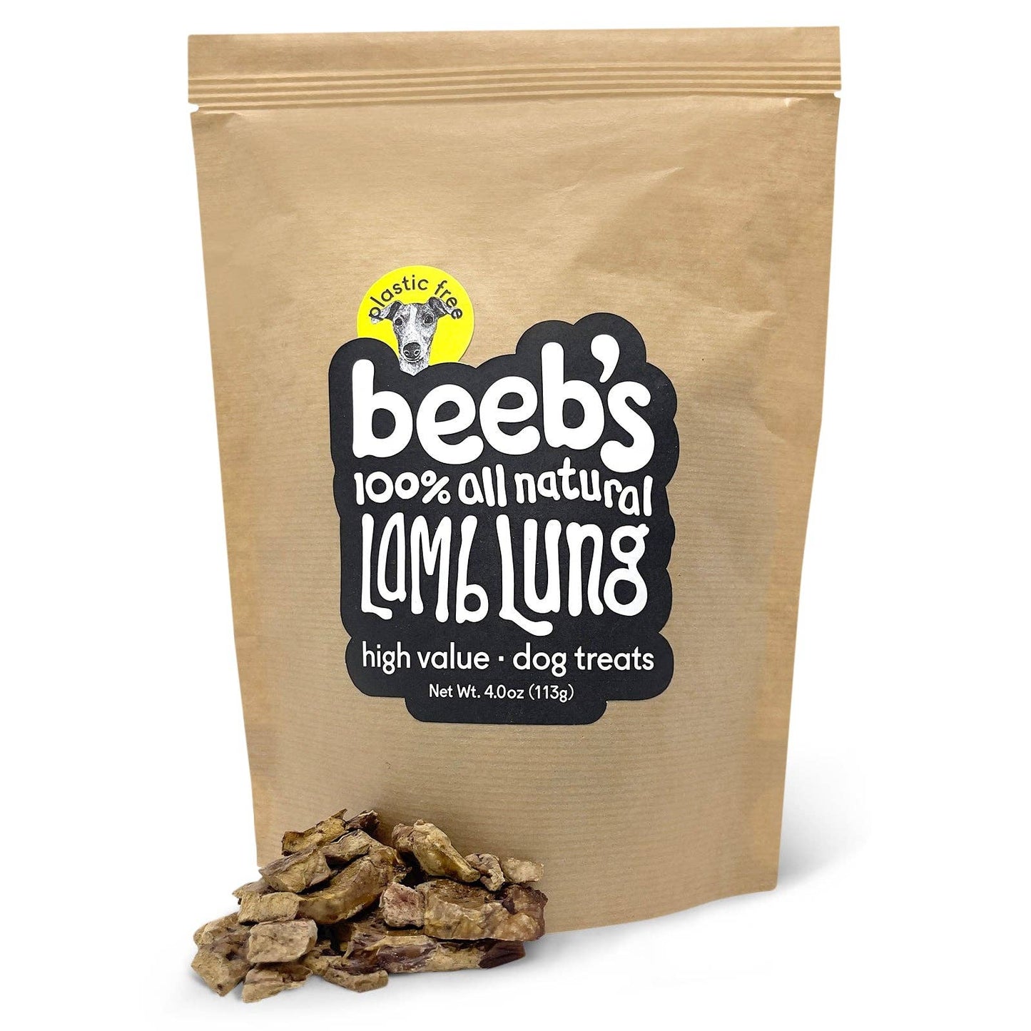 [Dog Treats] Lamb Lung Refill Bag 2.0 oz