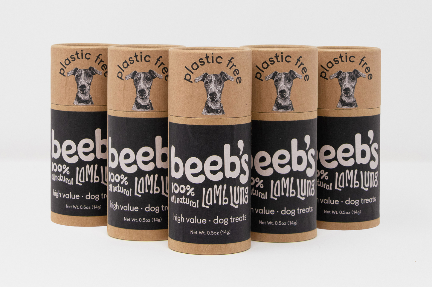 [Dog Treats] Lamb Lung Pocket Tube - 0.5 oz