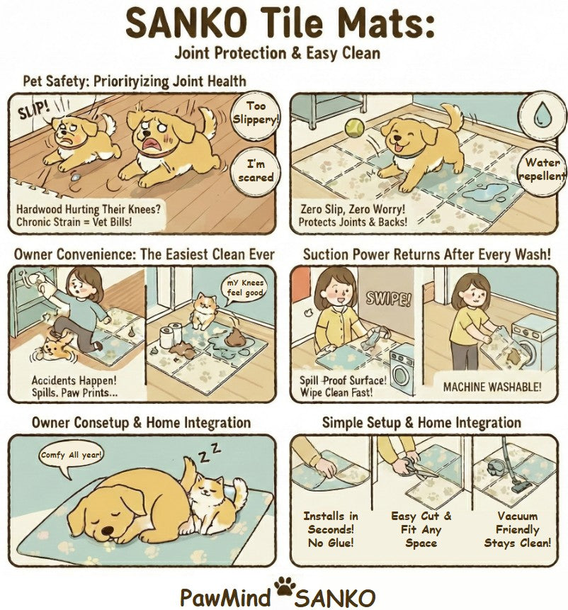 Anti-Slip Pet Wellness Mat | PawMind x Sanko (18pk)