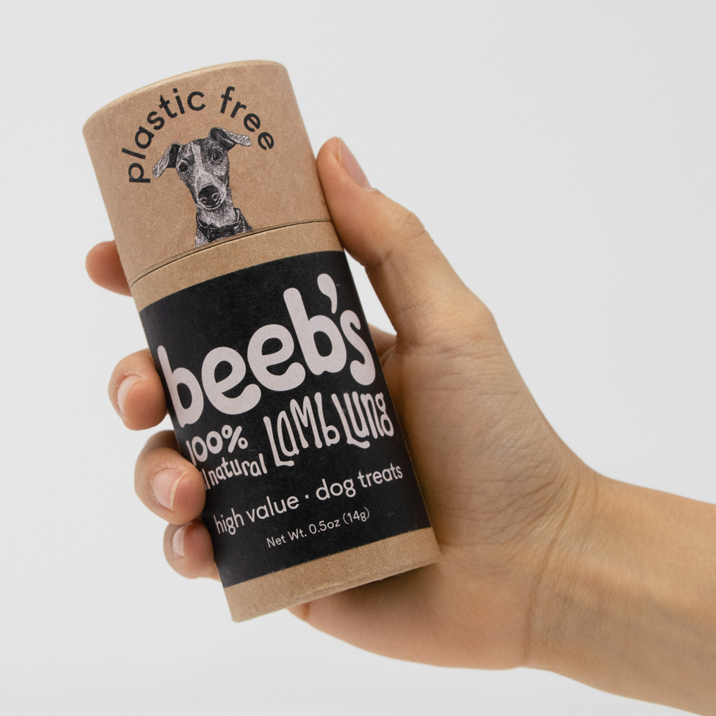 [Dog Treats] Lamb Lung Pocket Tube - 0.5 oz