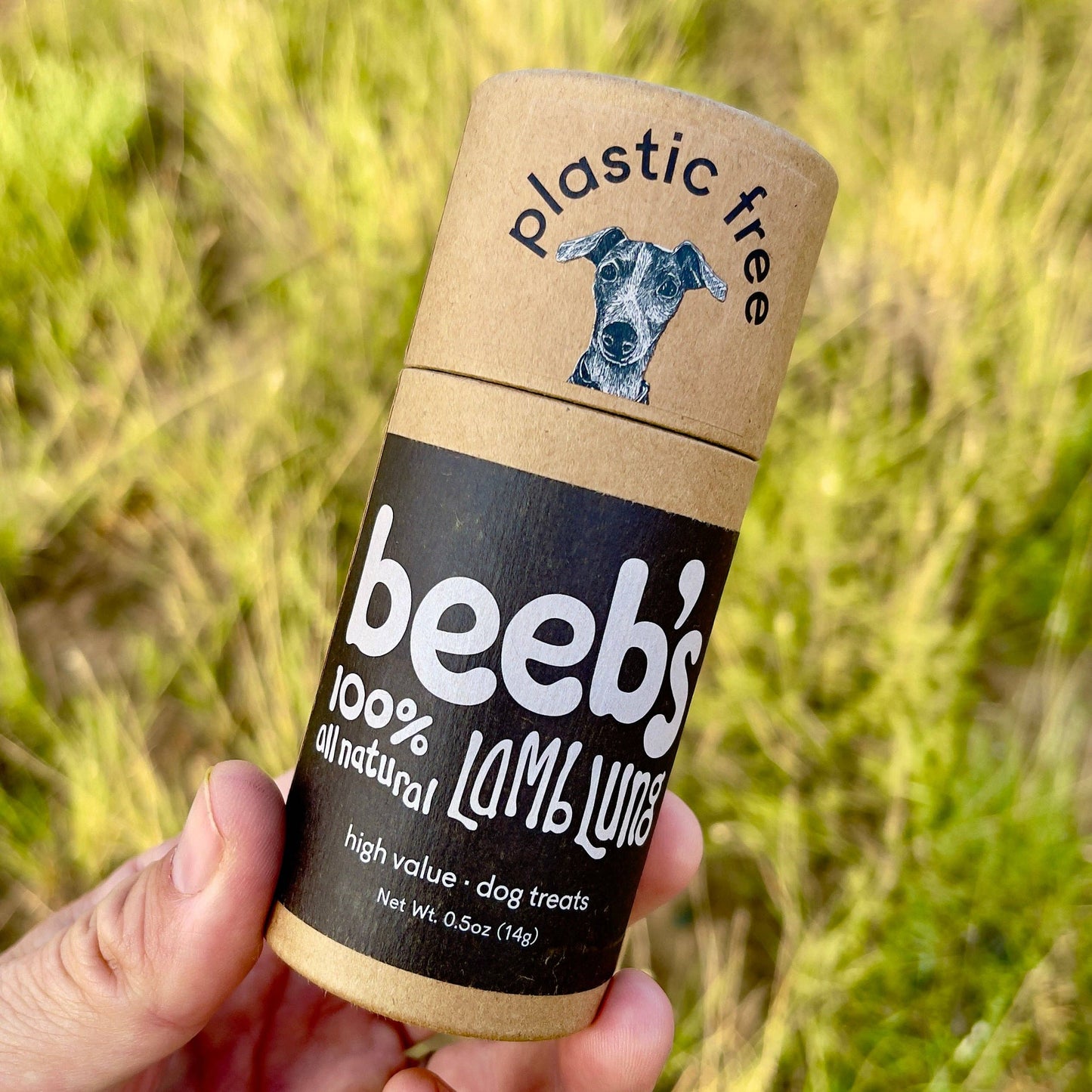 [Dog Treats] Lamb Lung Pocket Tube - 0.5 oz